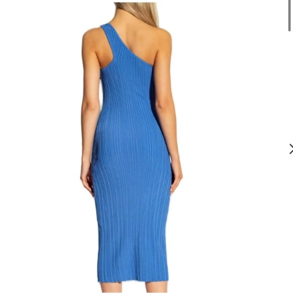 CULT GAIA Gracie One-shoulder Knit Dress In Blue Size XS - Picture 5 of 13